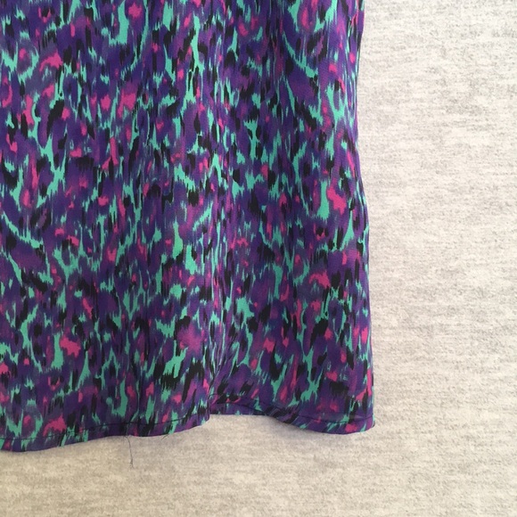 I ❤️ RONSON Cool Spring/Summer Abstract Design Fully Lined Ruffle Fly-Away Top - Picture 7 of 16